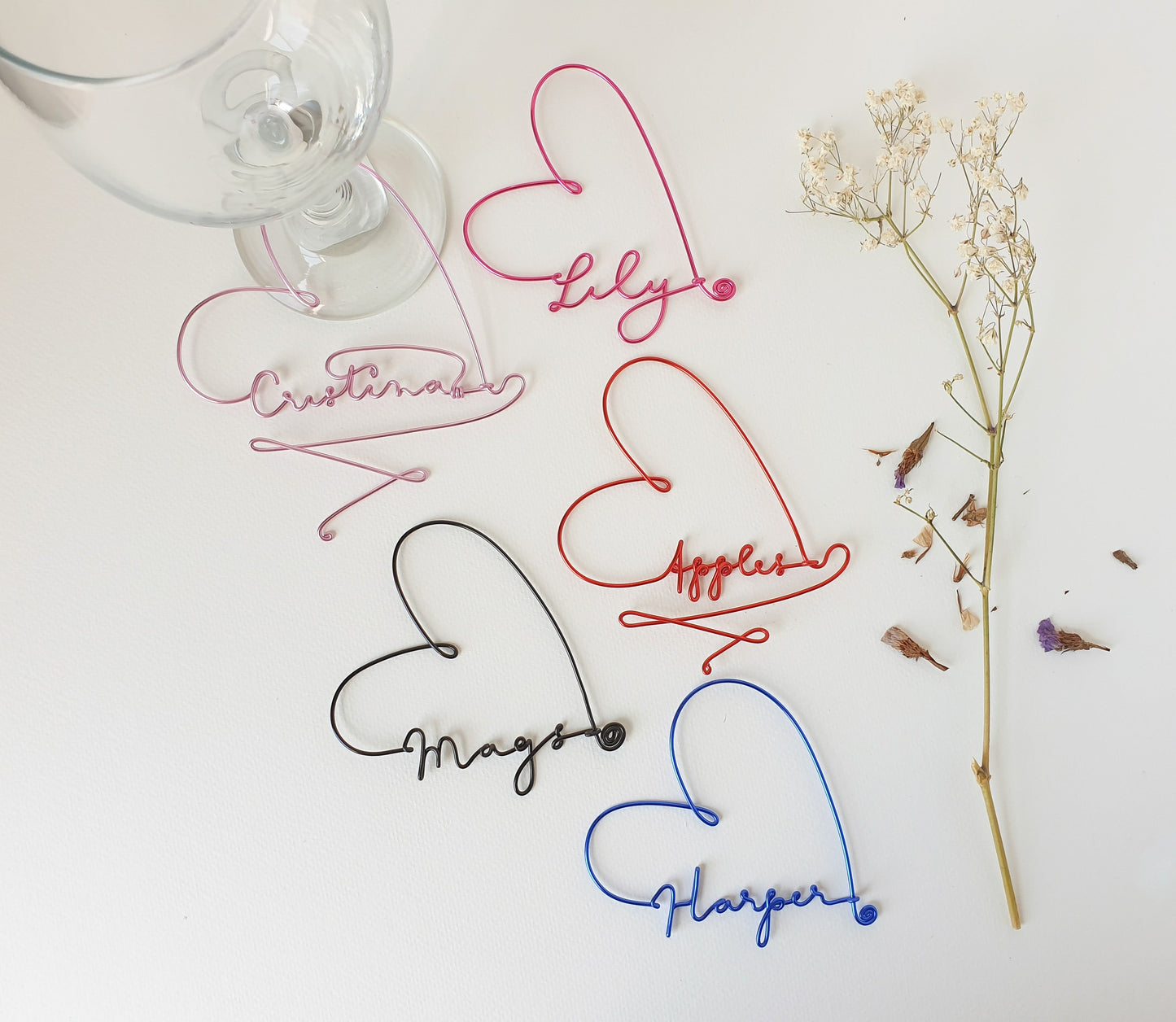 Personalized Wine Glass Charm