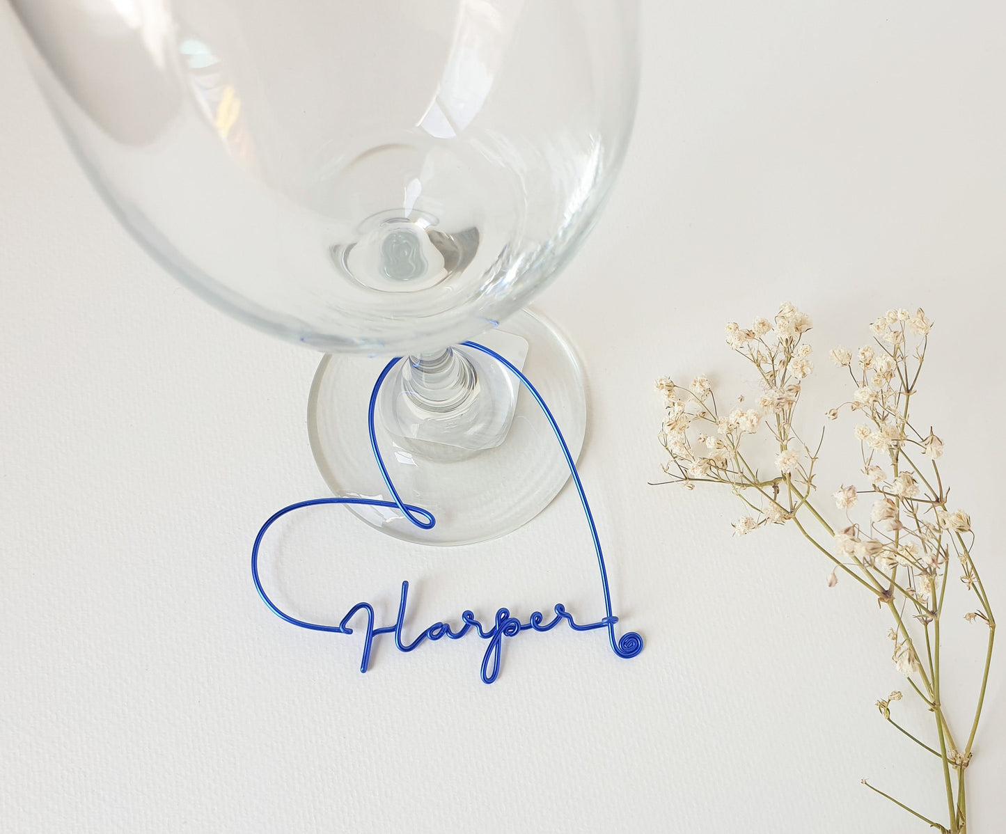 Personalized Wine Glass Charm