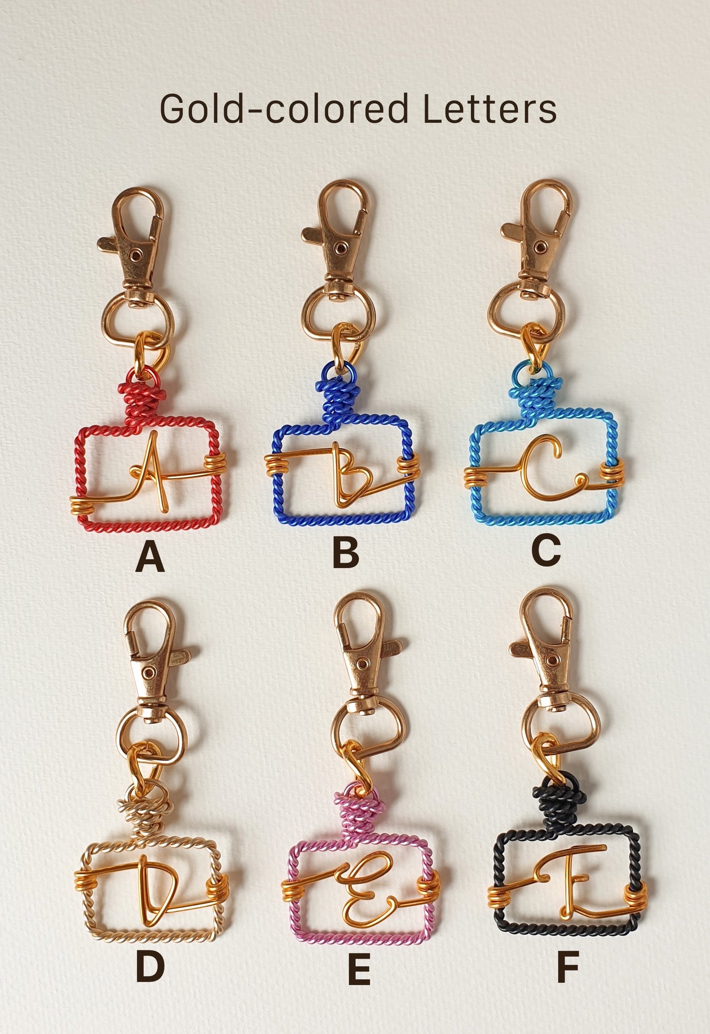 Letter Bag Tag (A to F)