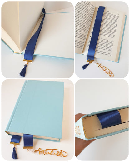 Personalized Ribbon Bookmark