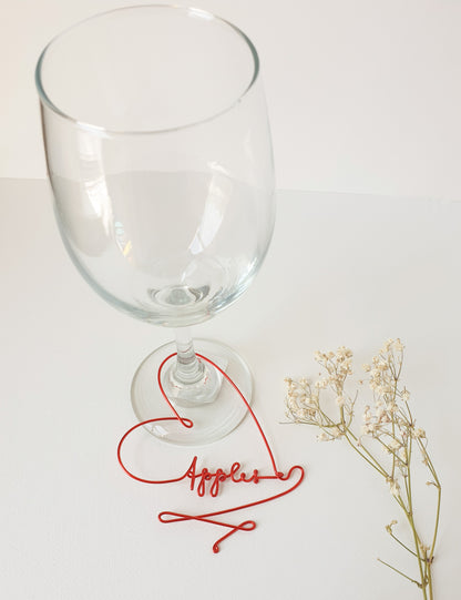 Personalized Wine Glass Charm