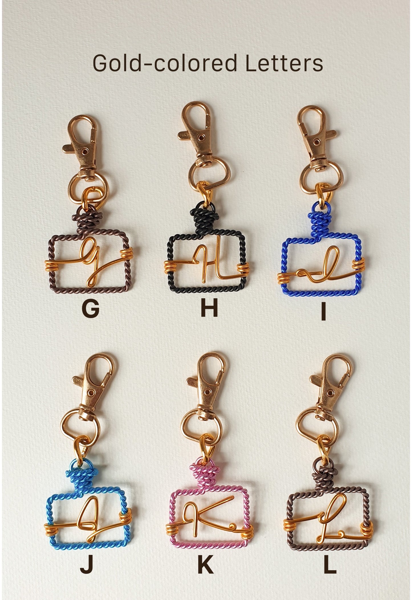 Letter Bag Tag (G to L)